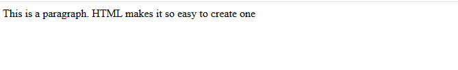an html paragraph